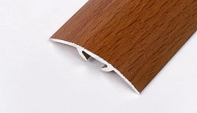 Порог (стык) Русский профиль  разноуровневый декорированный с дюб, 30*1800 мм, Дуб натуральный